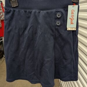 Cat & Jack Navy School Skort with Button Detail